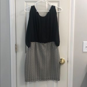 Black and white dress